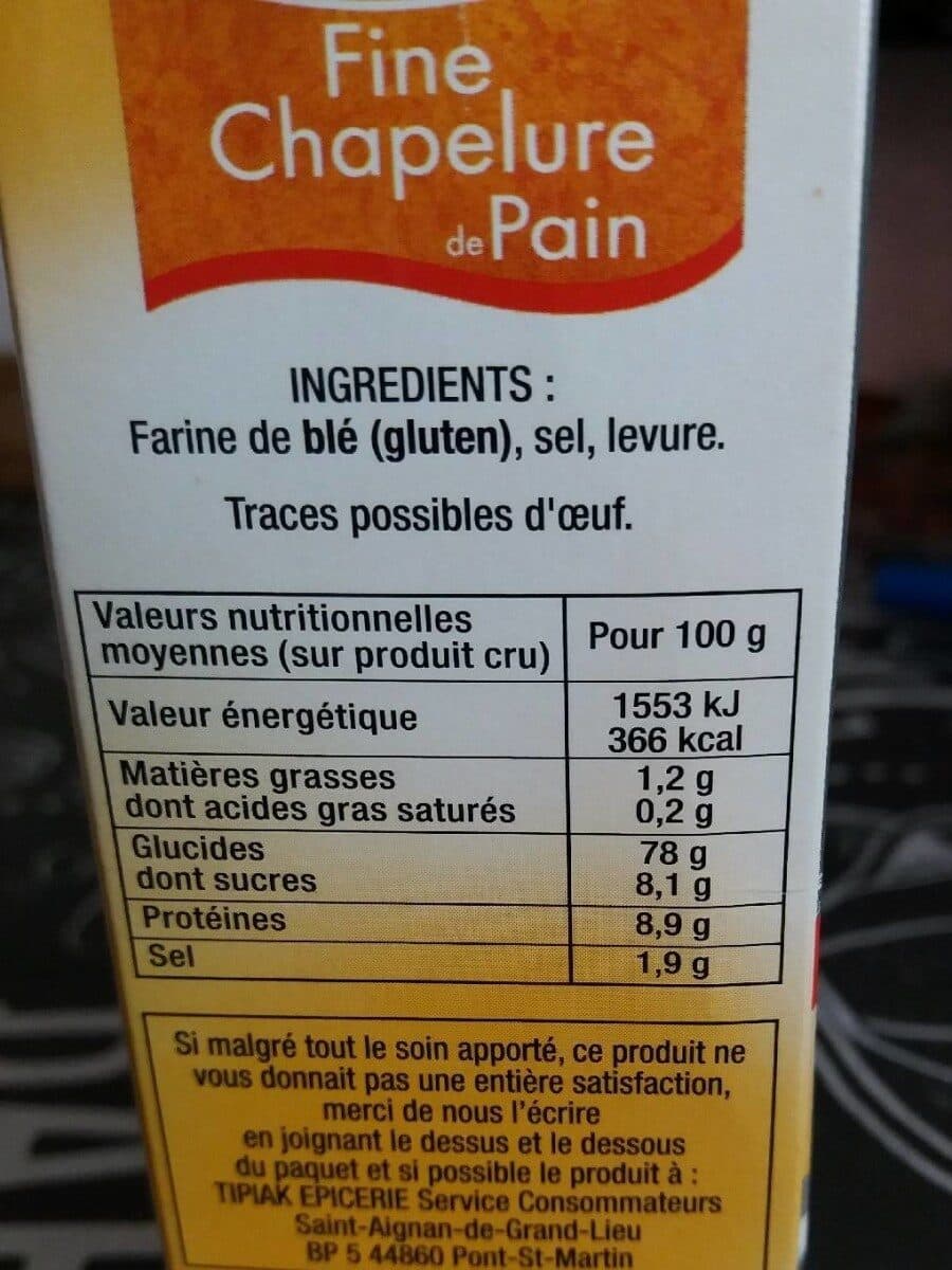 Tipiak Fine chapelure de pain packshot