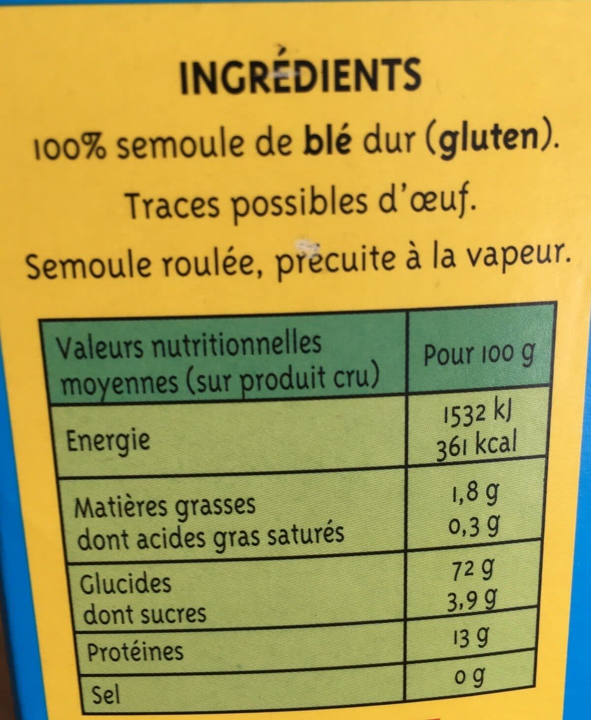 Tipiak Graine couscous fin packshot