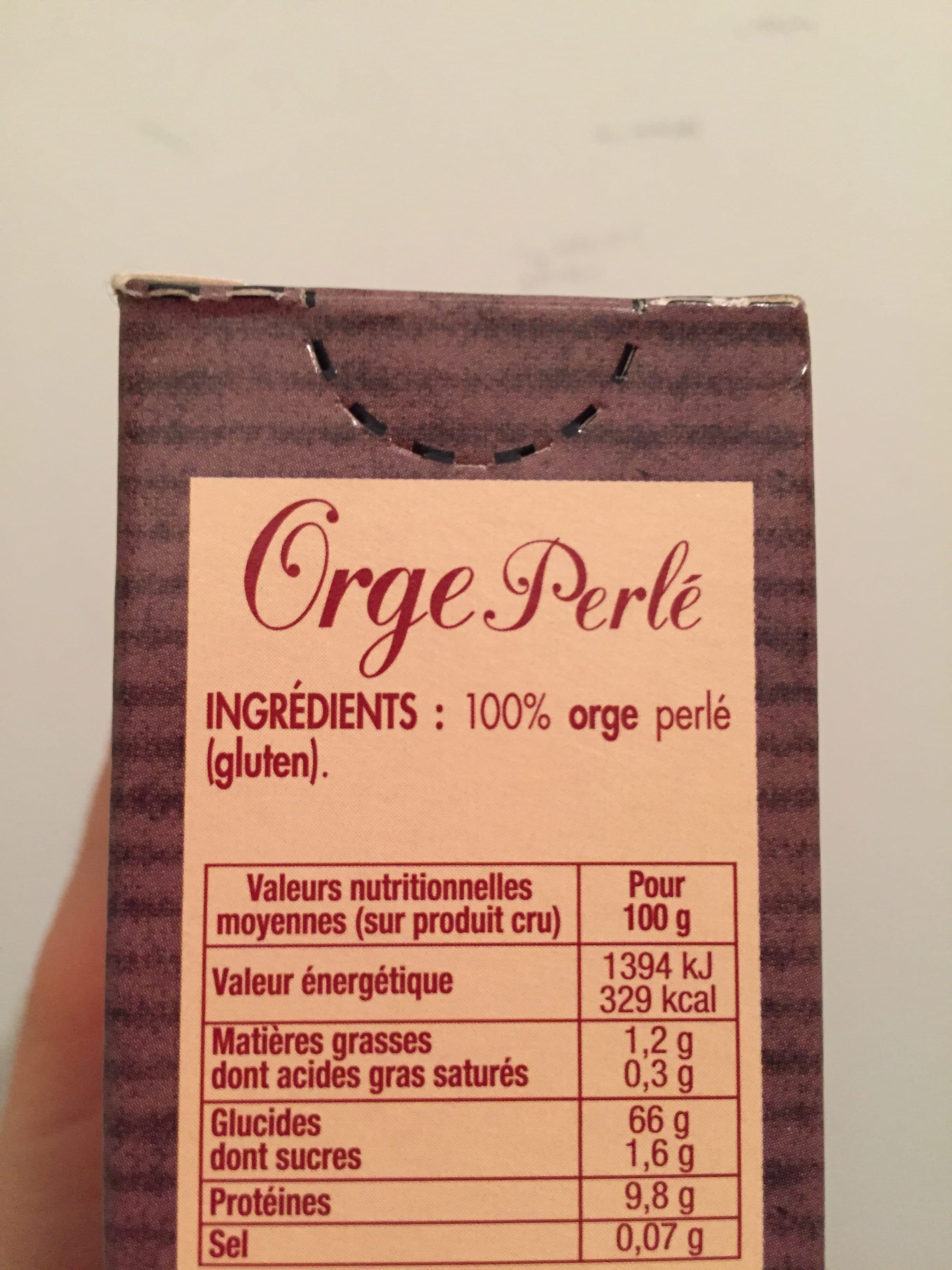 Tipiak Orge perle packshot