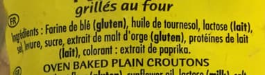 Tipiak Croûtons nature grillés au four packshot