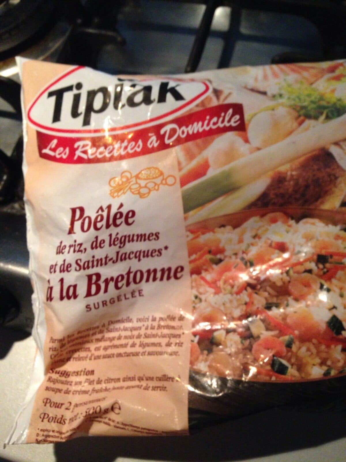trivial Poelee de riz ,et de légumes et de saint Jacques packshot