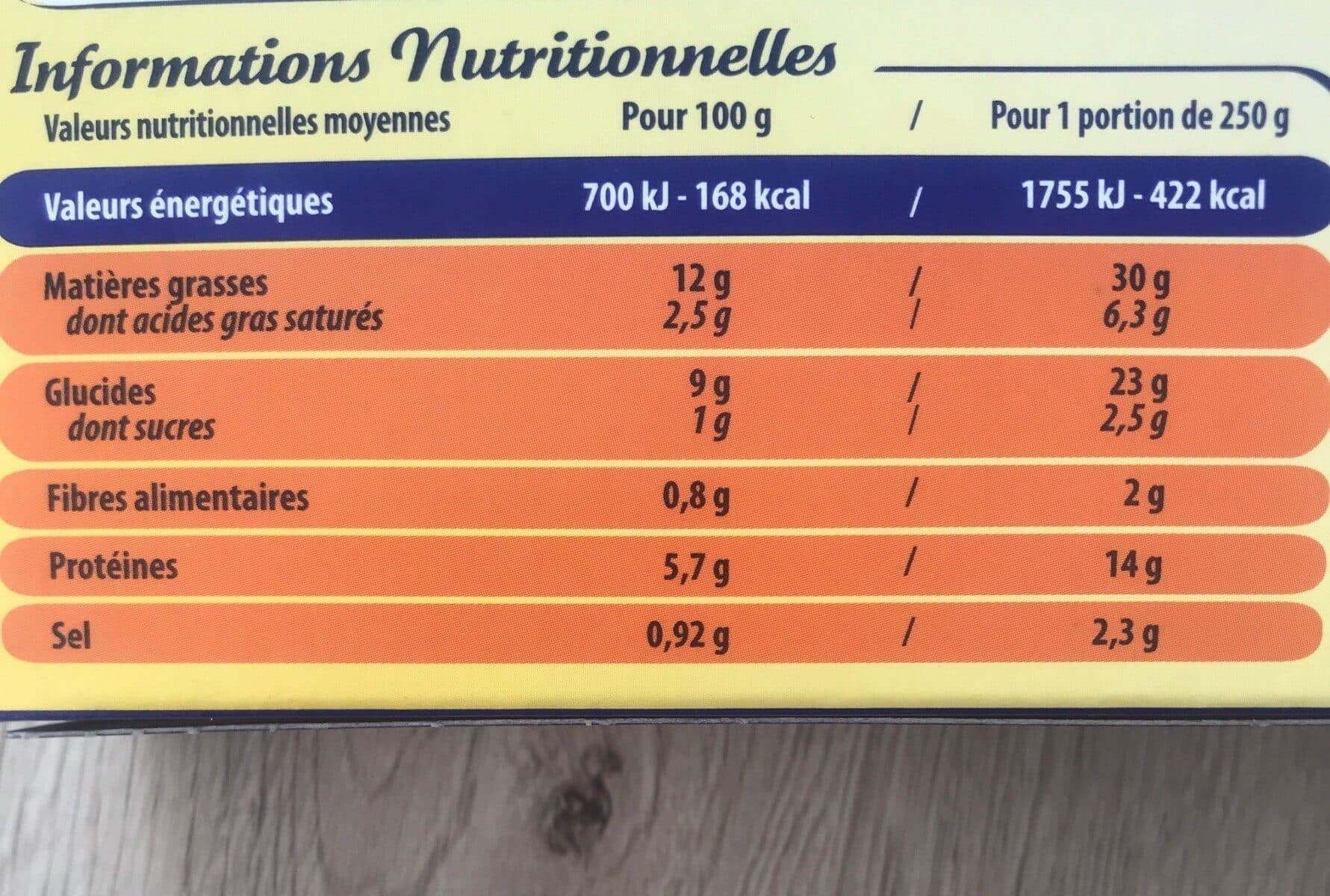 Tipiak Brandade de morue parmentier packshot