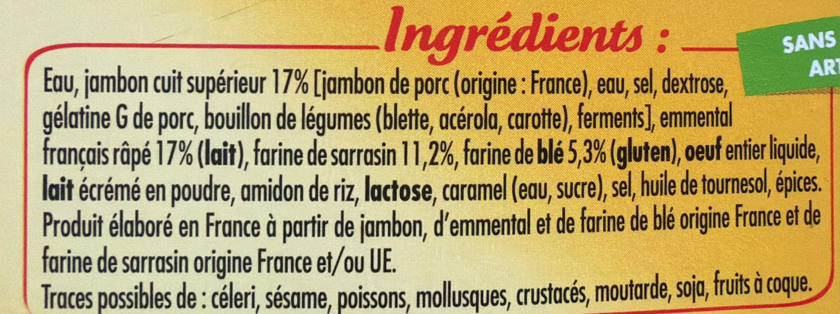 Tipiak 2 Galettes Jambon Fromage packshot