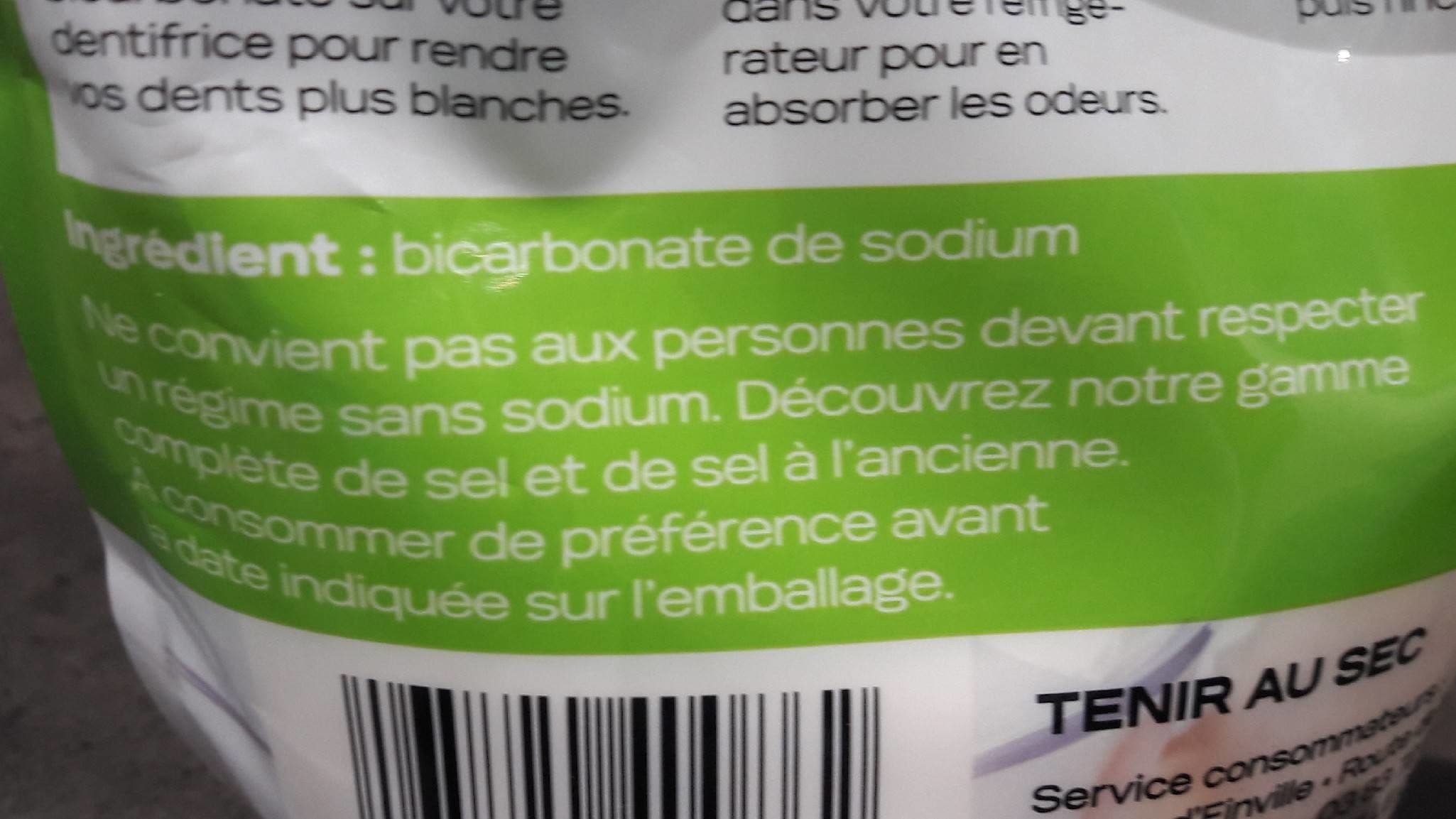 Saline d einville Bicarbonate alimentaire packshot