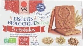 Vecteur sante BISCUITS 5 CEREALES SANS SEL SANS SUCRE packshot