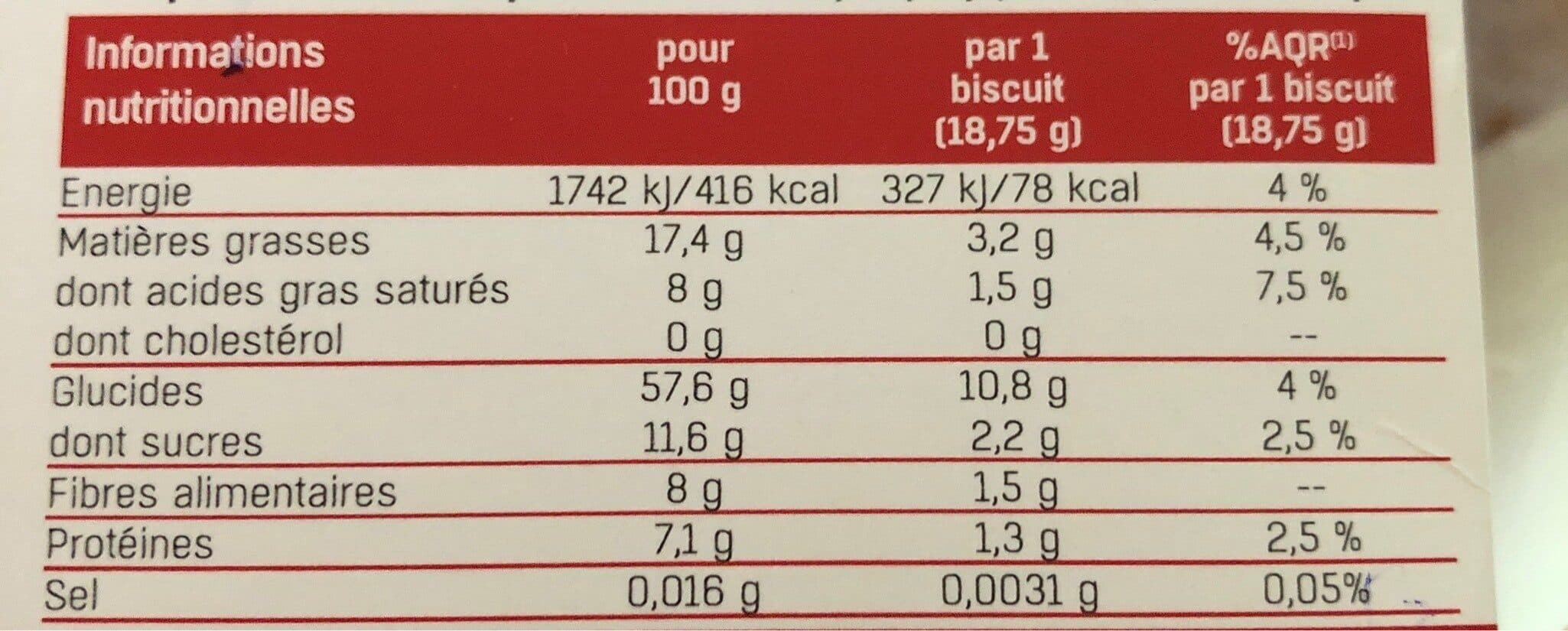 Vecteur sante BISCUITS 5 CEREALES SANS SEL SANS SUCRE packshot