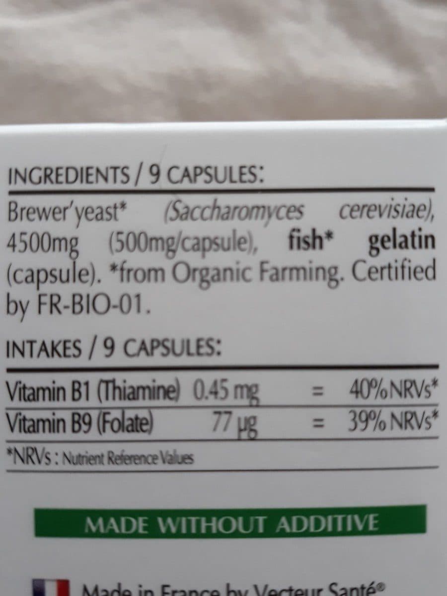 Open Food Facts Supra Levure Bio - 60 Gélules - Vecteur Santé packshot