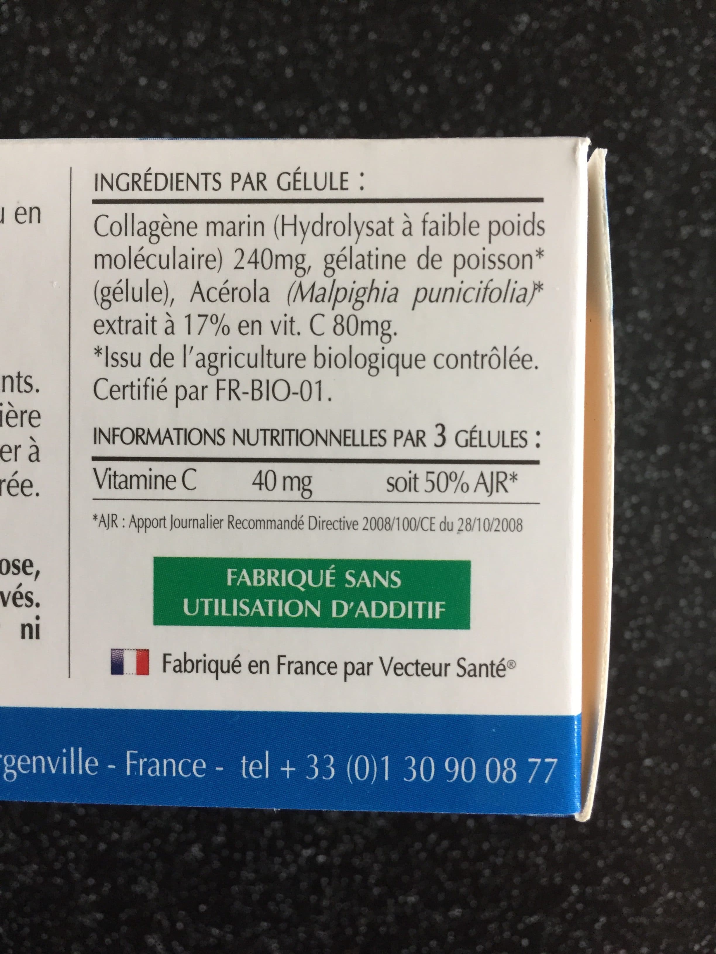 Vecteur sante Collagène Marin - 90 Gélules - Vecteur Santé packshot