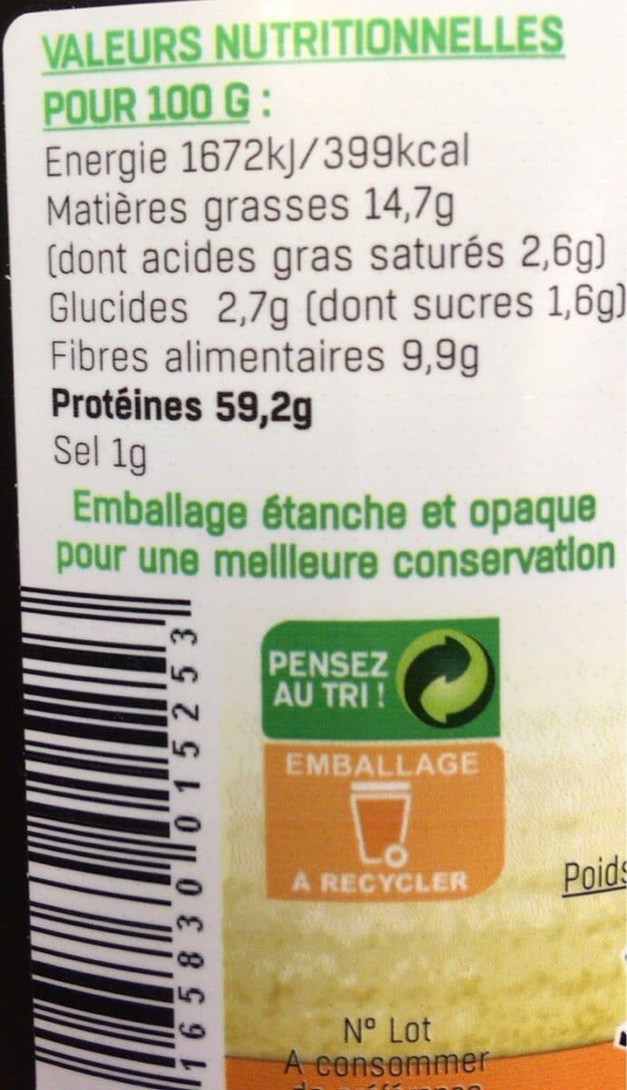 Vecteur sante Protéines végétales de citrouille packshot