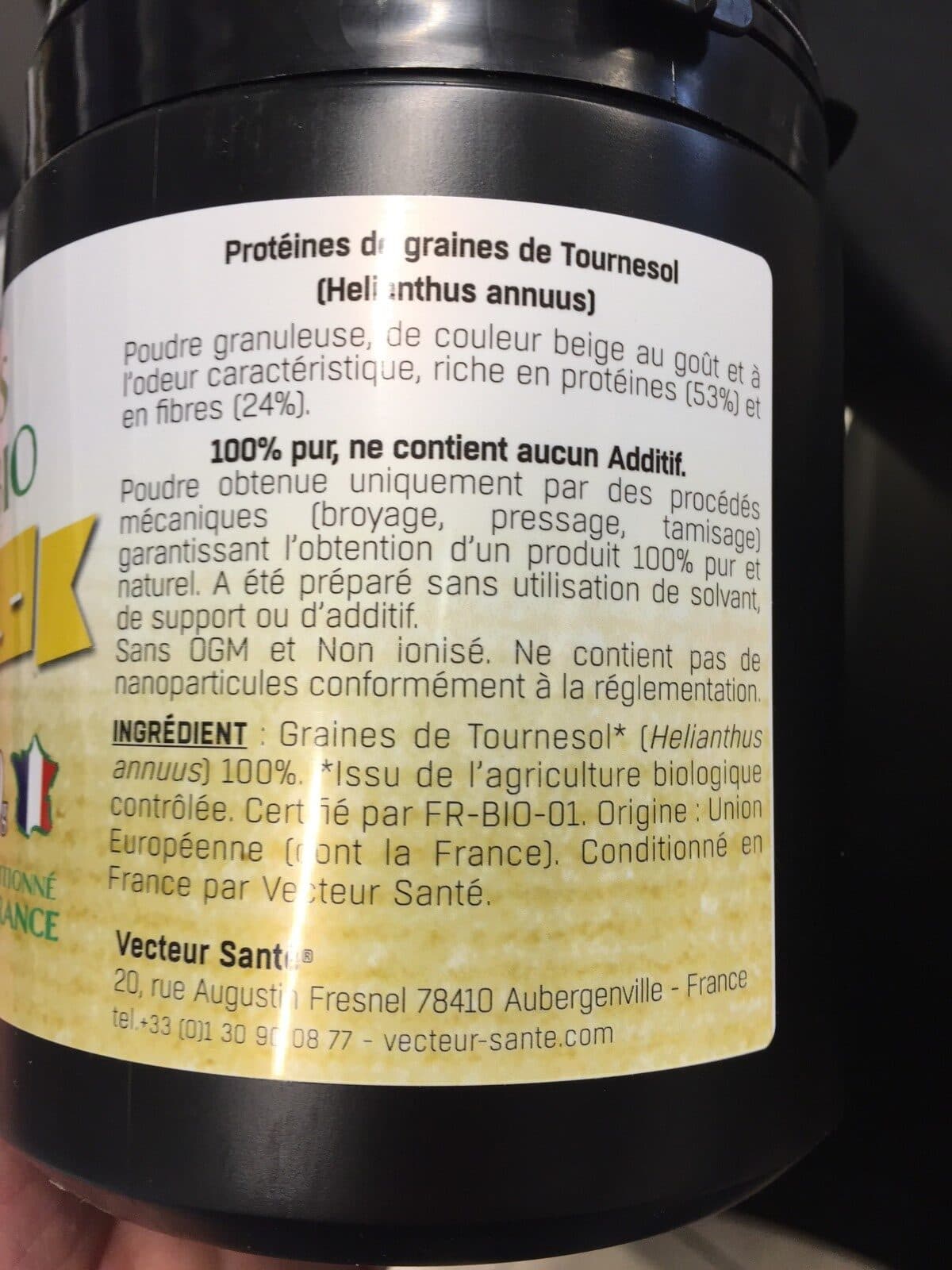 Open Food Facts Proteines tournesol packshot