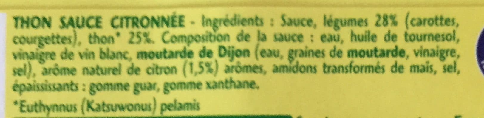 Saupiquet Thon Sauce Citronnée packshot