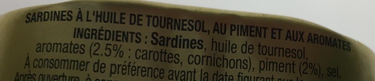 Robert Sardines Au Piment Et Aromates 120g packshot