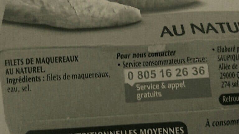 Saupiquet Filets de maquereaux au packshot
