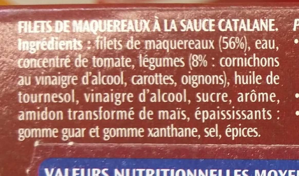 Saupiquet Filets de Maquereaux à la Catalane packshot