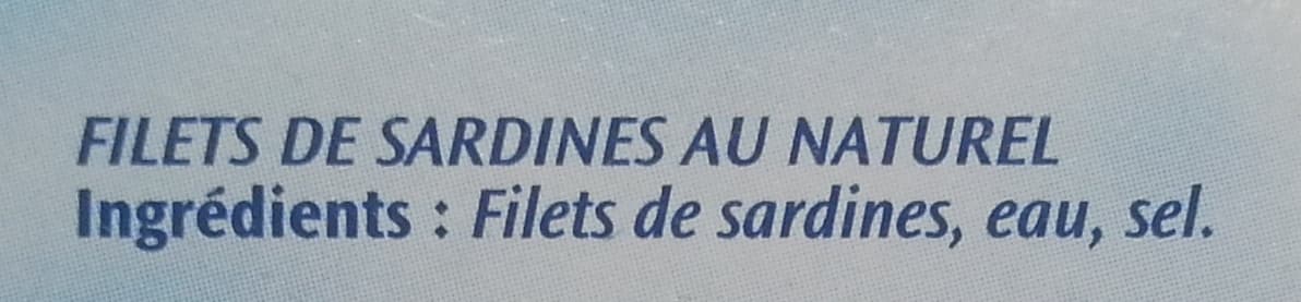 Saupiquet Filets de sardines sans arêtes au naturel packshot
