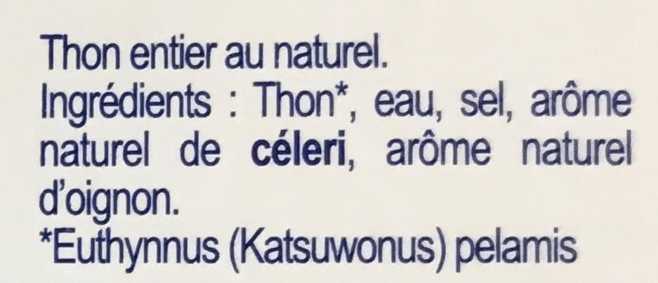 Saupiquet Thon entier au naturel cuit à coeur packshot