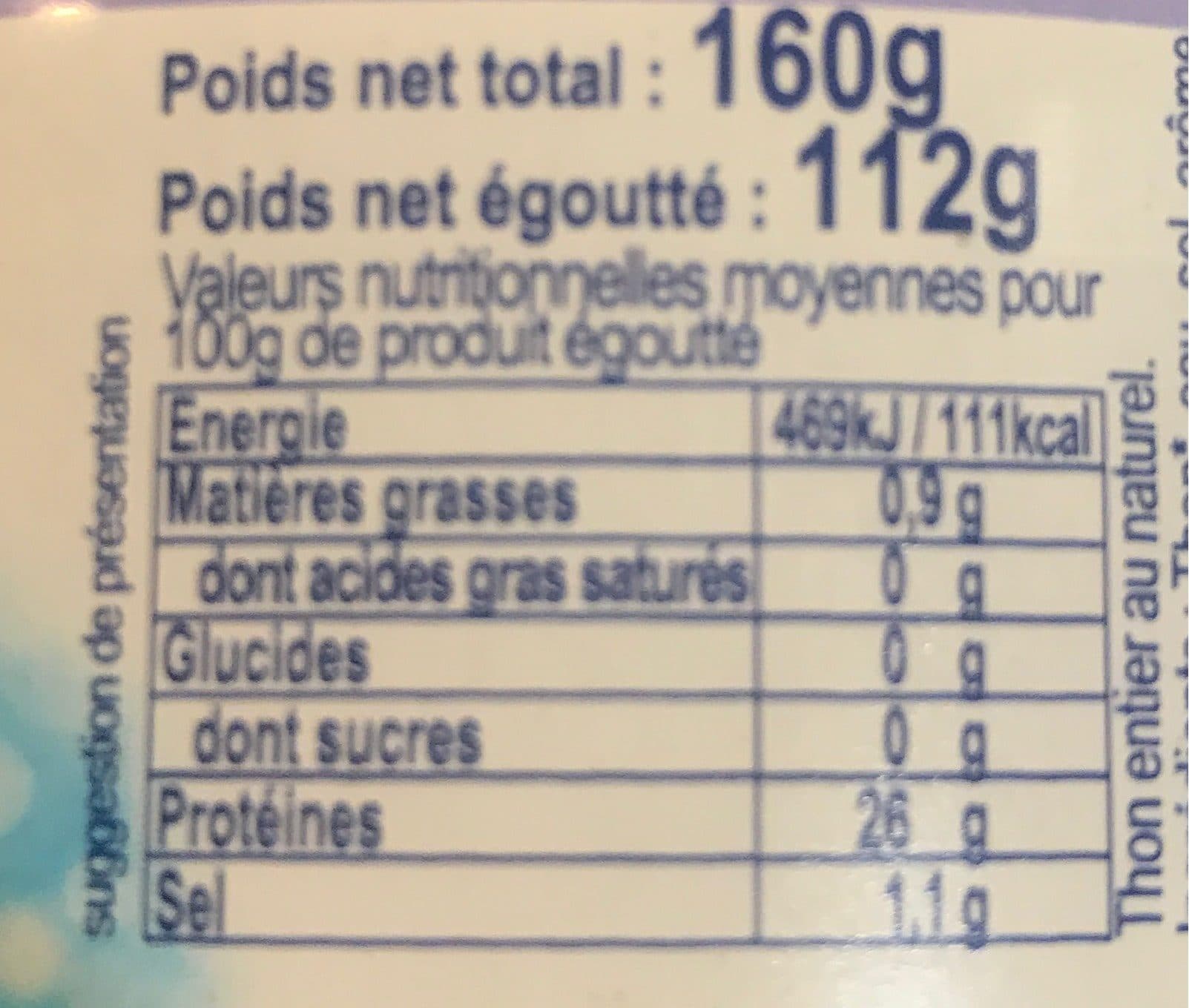 Saupiquet Thon entier au naturel cuit a coeur saupiquet packshot