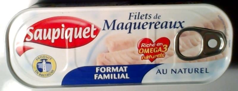 Saupiquet Filets de Maquereaux (Au Naturel) Format Familial packshot