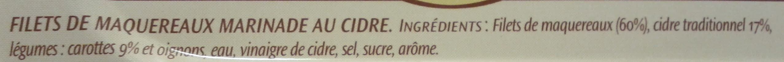 Saupiquet Filets de Maquereaux (Marinade au Cidre) packshot