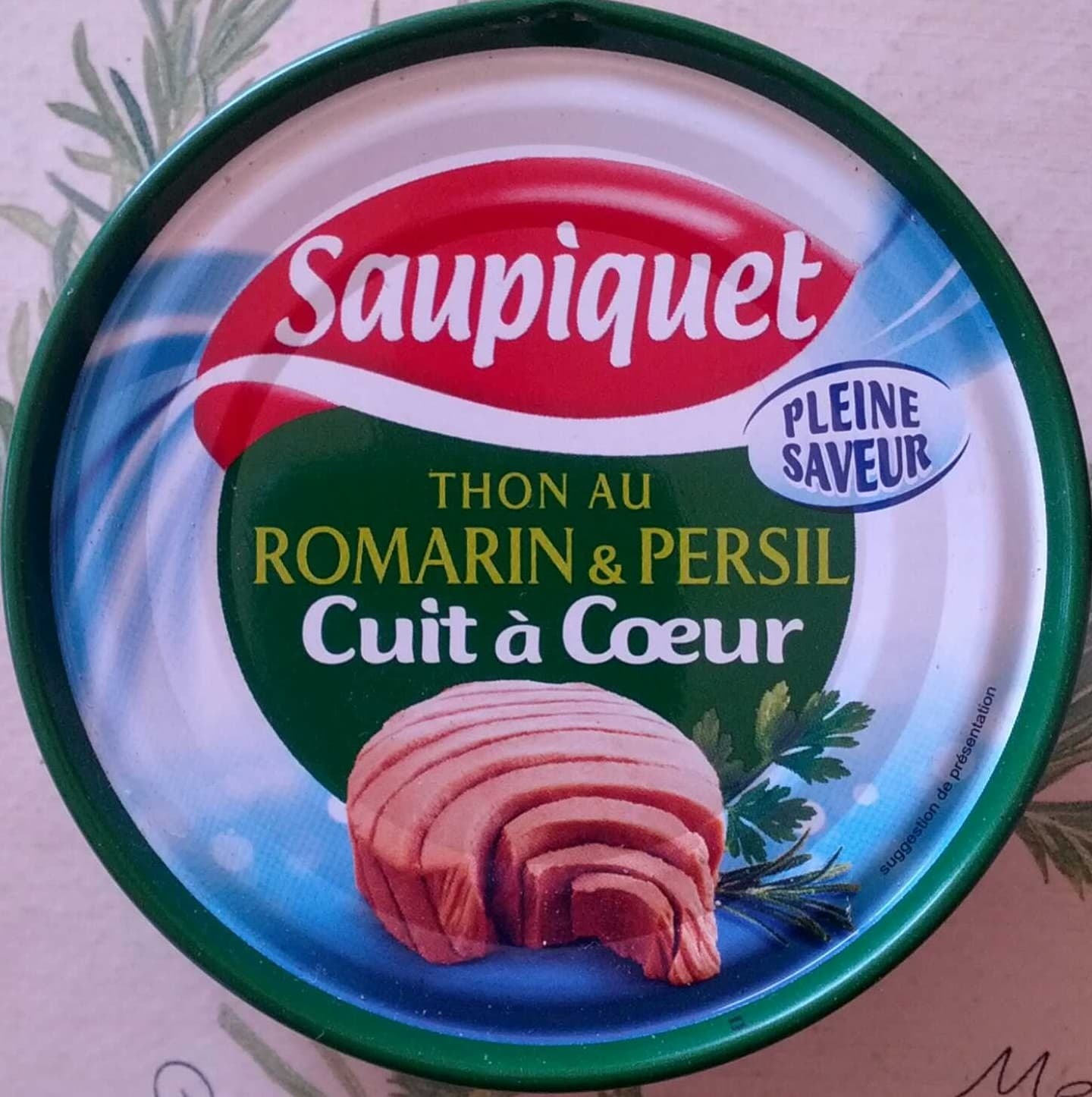 Saupiquet Thon au romarin & persil cuit à coeur packshot