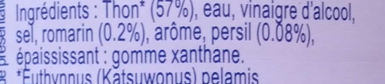 Saupiquet Thon au romarin & persil cuit à coeur packshot