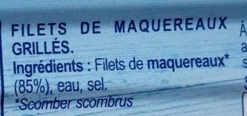Saupiquet Filets de maquereaux grillés natures packshot