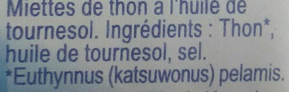 Saupiquet Miettes de Thon à l'huile de tournesol packshot