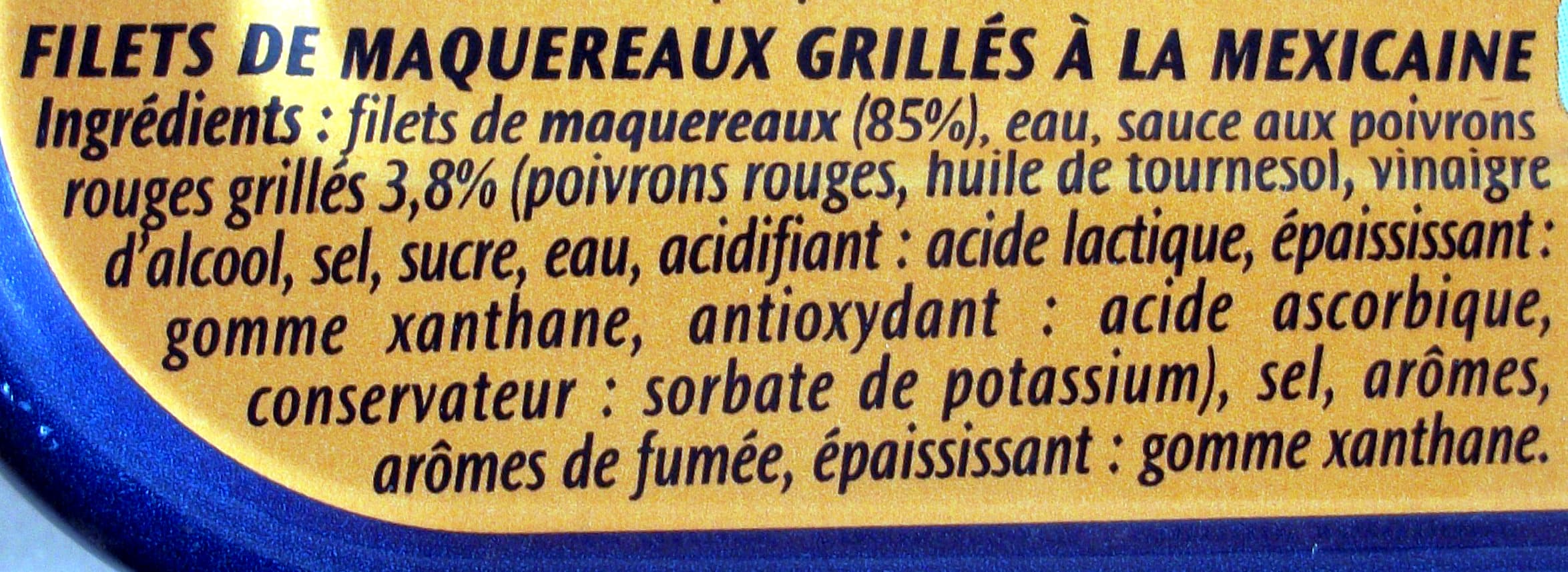 Saupiquet Filets de Maquereaux (Grillés À la Mexicaine) packshot
