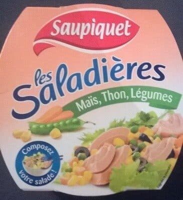 Saupiquet Les Saladières Maïs, Thon, Légumes packshot