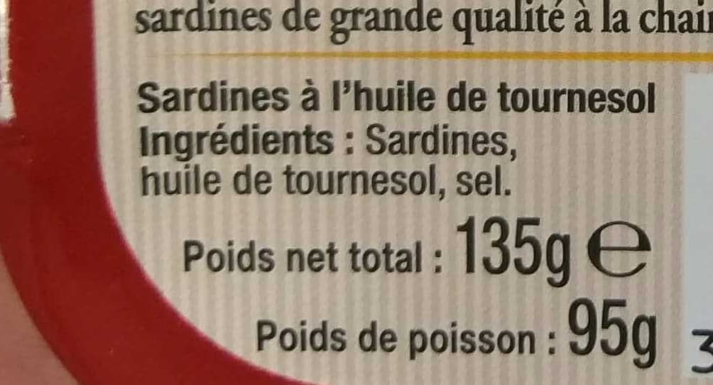 Saupiquet Sardines à l'huile de tournesol packshot