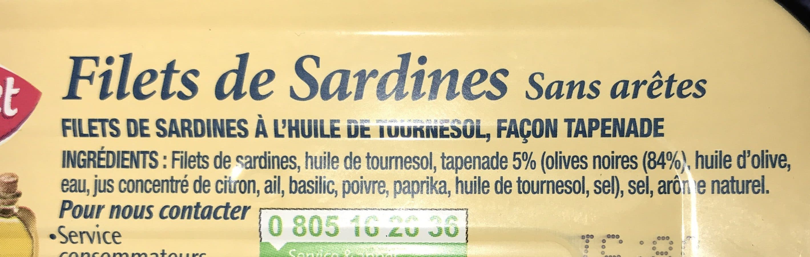 Saupiquet Filets de sardines sans arêtes packshot