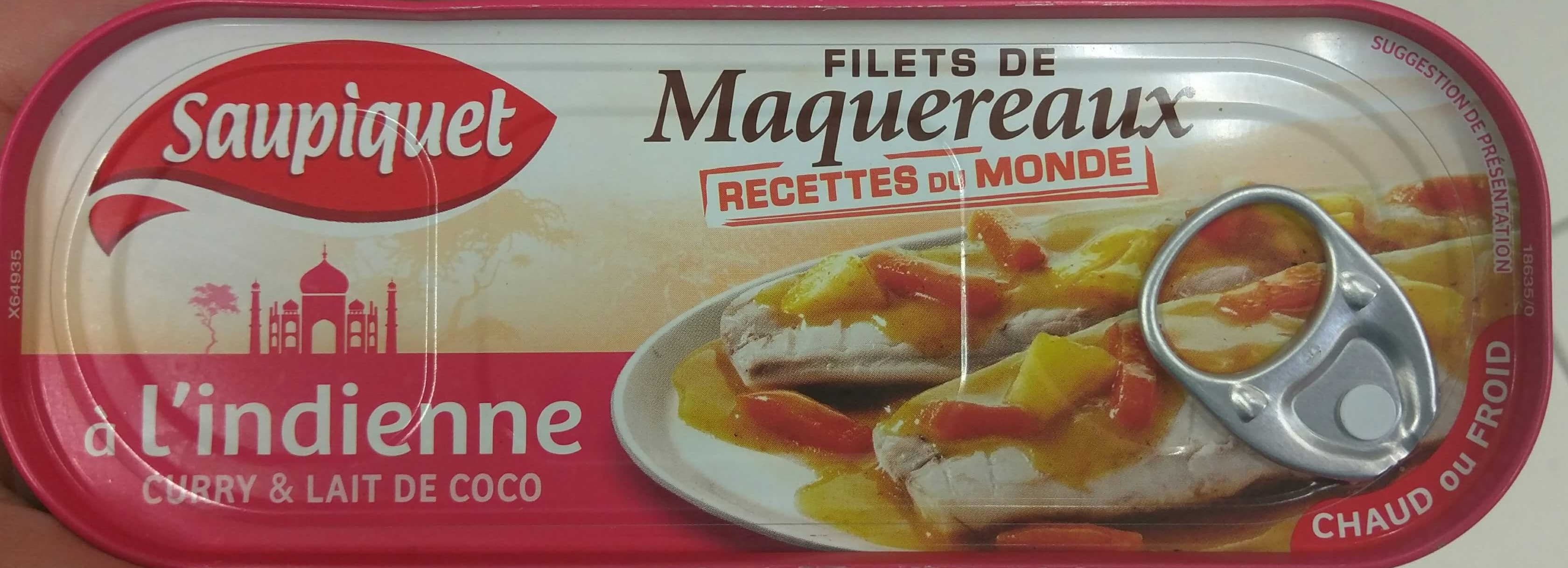 Saupiquet Filets de Maquereaux à l'Indienne packshot