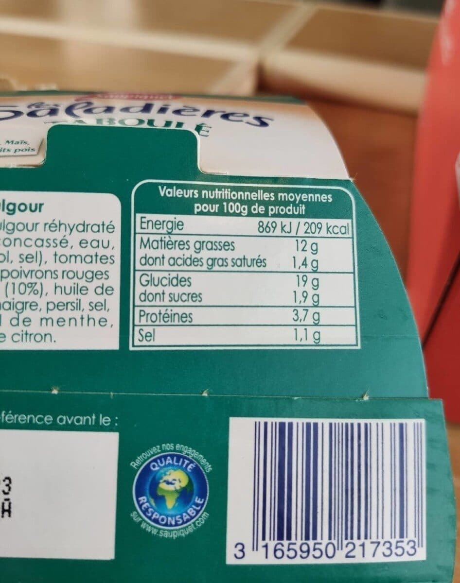 Saupiquet Saladière Taboulé packshot