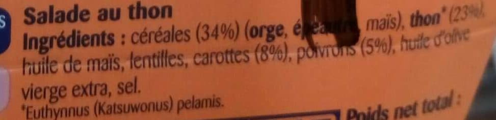 Saupiquet Les Saladières - céréales, thon, légumes (lot de 2) packshot
