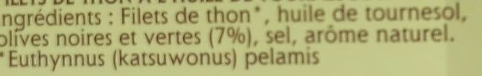 Saupiquet Filets de thon concassée d'olives packshot