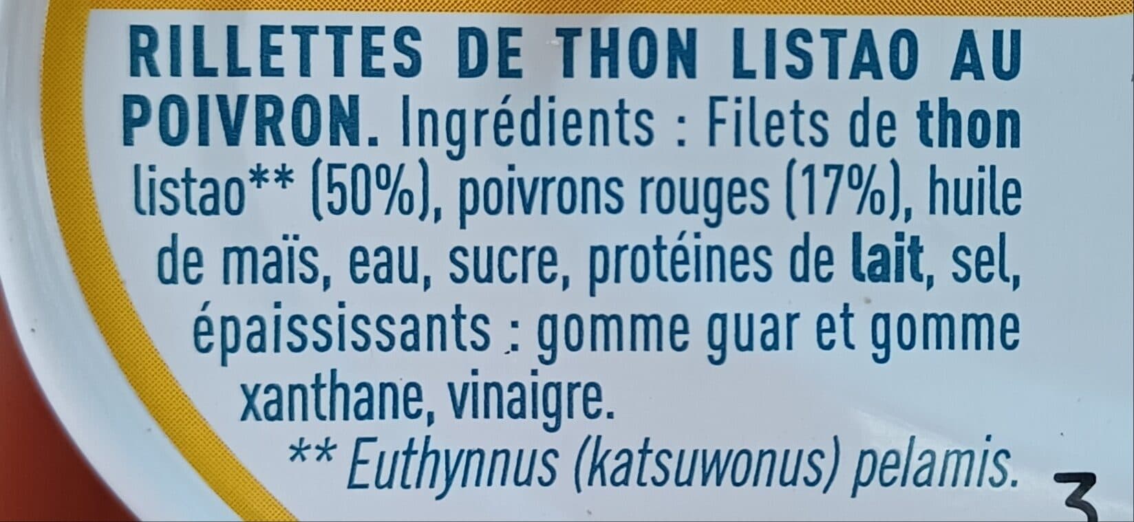 Saupiquet Rillettes de thon Poivron packshot