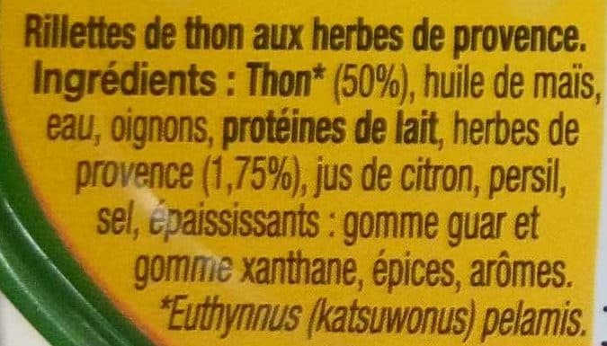 Saupiquet Rillettes de thon herbes de Provence packshot