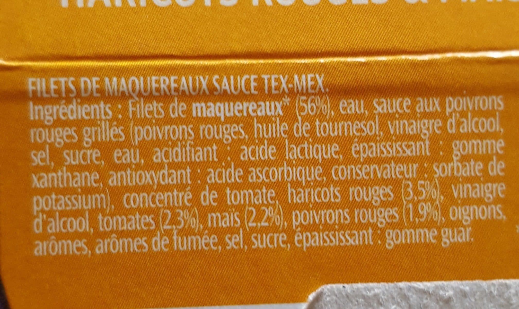 Saupiquet Filets de maquereaux à la tex mex packshot
