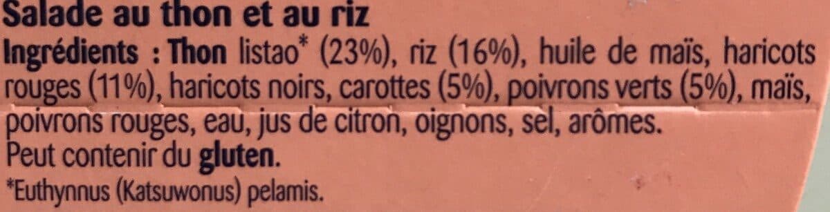 Saupiquet Les Saladières Thon, riz, haricots rouges packshot