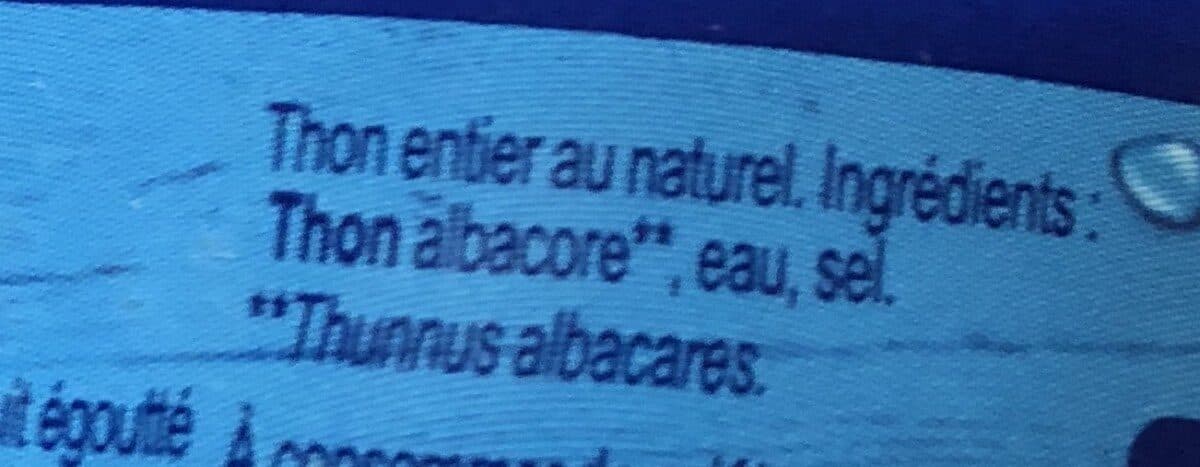Saupiquet Le Thon Entier au Naturel packshot