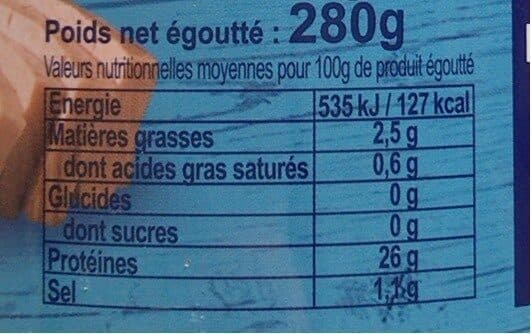 saupiquet Le thon entier au naturel packshot
