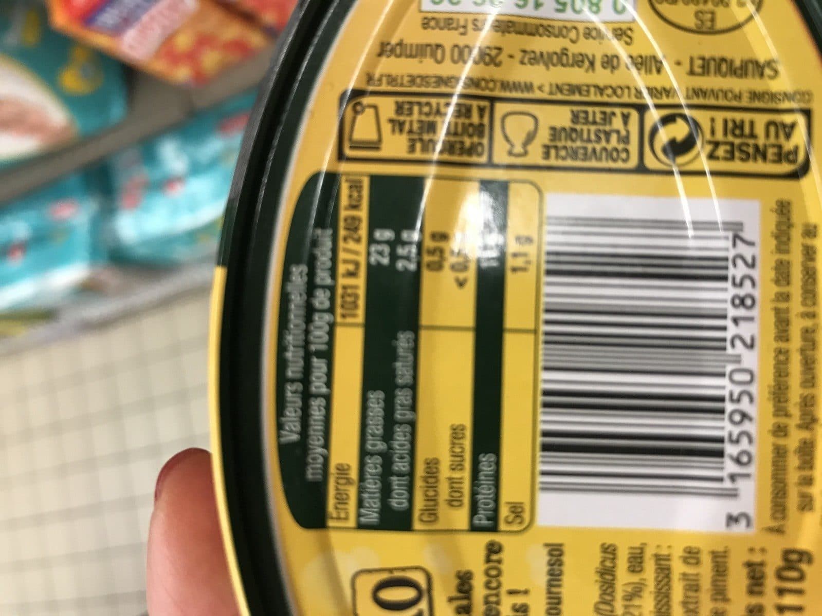 Saupiquet Encornets piment packshot