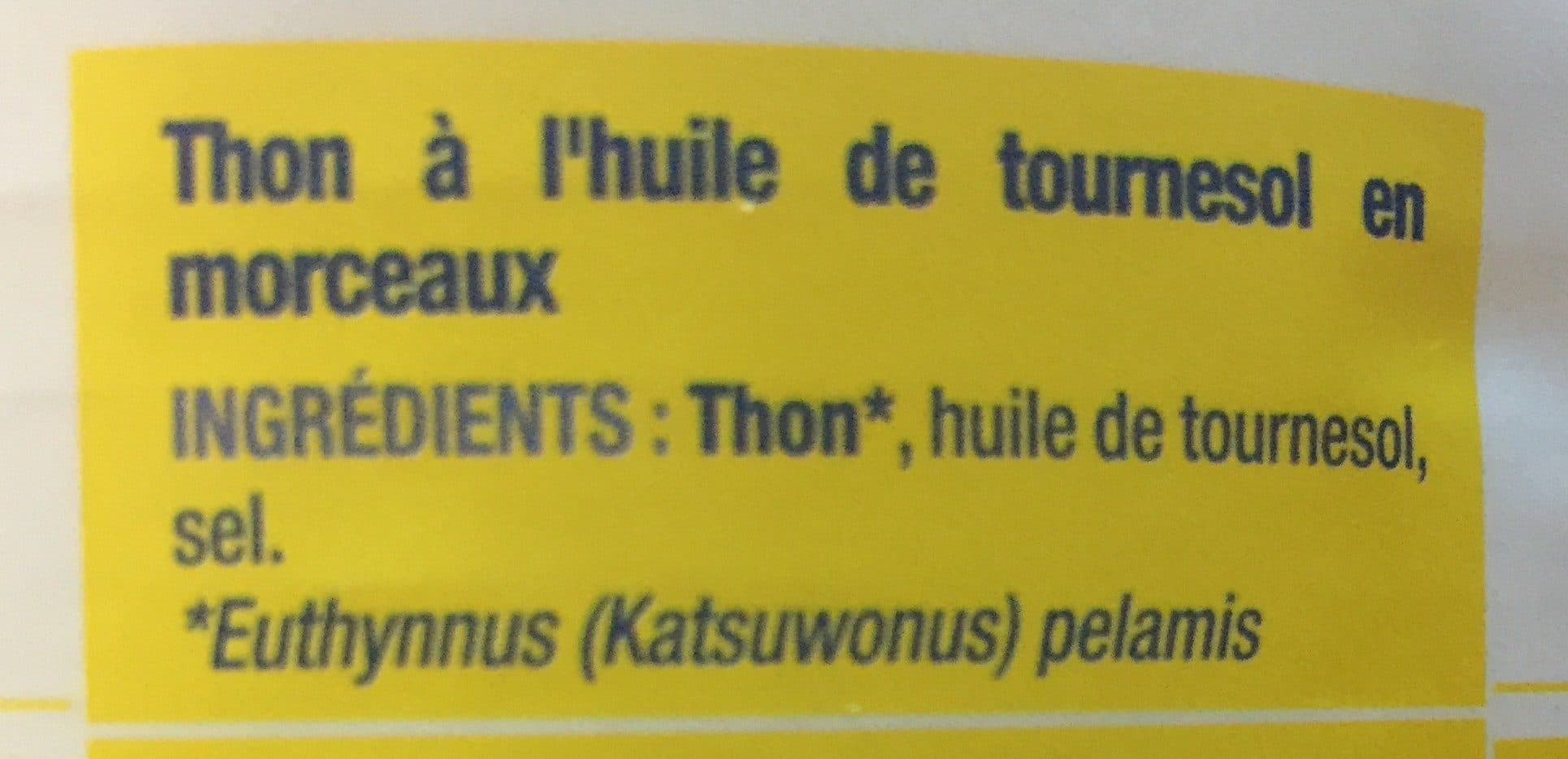 Saupiquet Thon à l'huile de tournesol en morceaux packshot