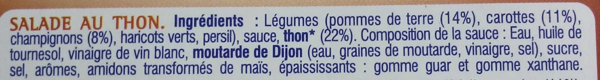 Saupiquet Salade parisienne : thon, pommes de terre, carottes, champignons packshot