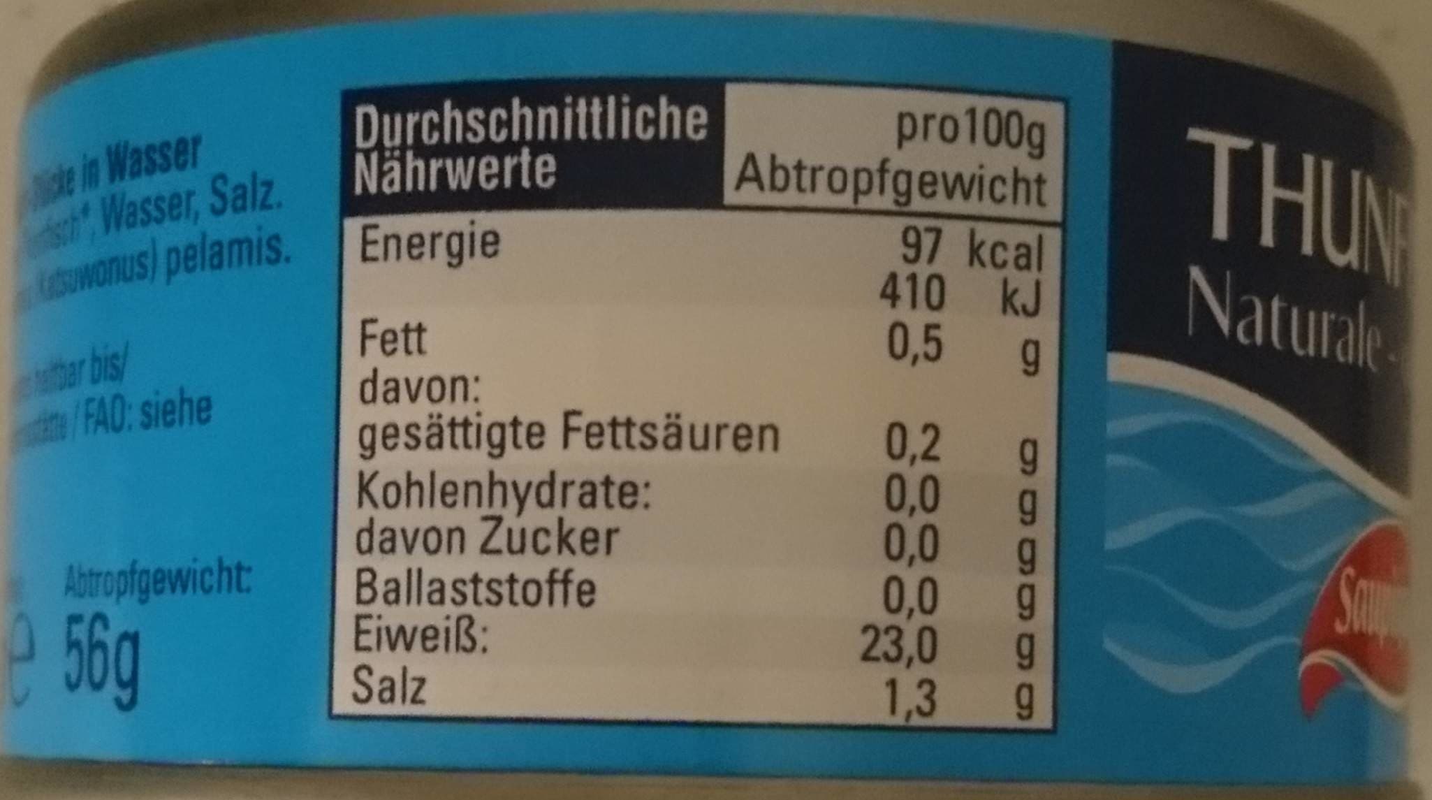 Saupiquet Thunfisch Naturale ohne Öl packshot