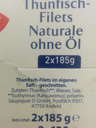 Saupiquet Thunfisch-Filets packshot