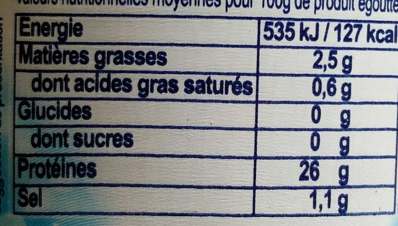 Saupiquet Thon entier au naturel packshot