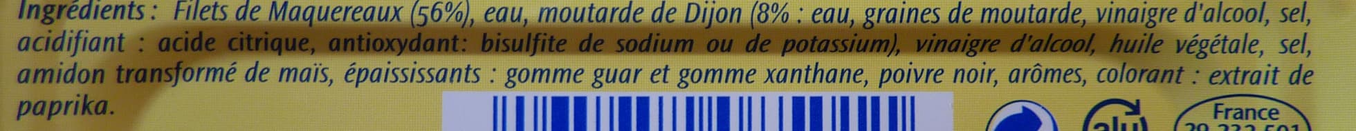 Saupiquet Filets de Maquereaux (À la Moutarde) packshot
