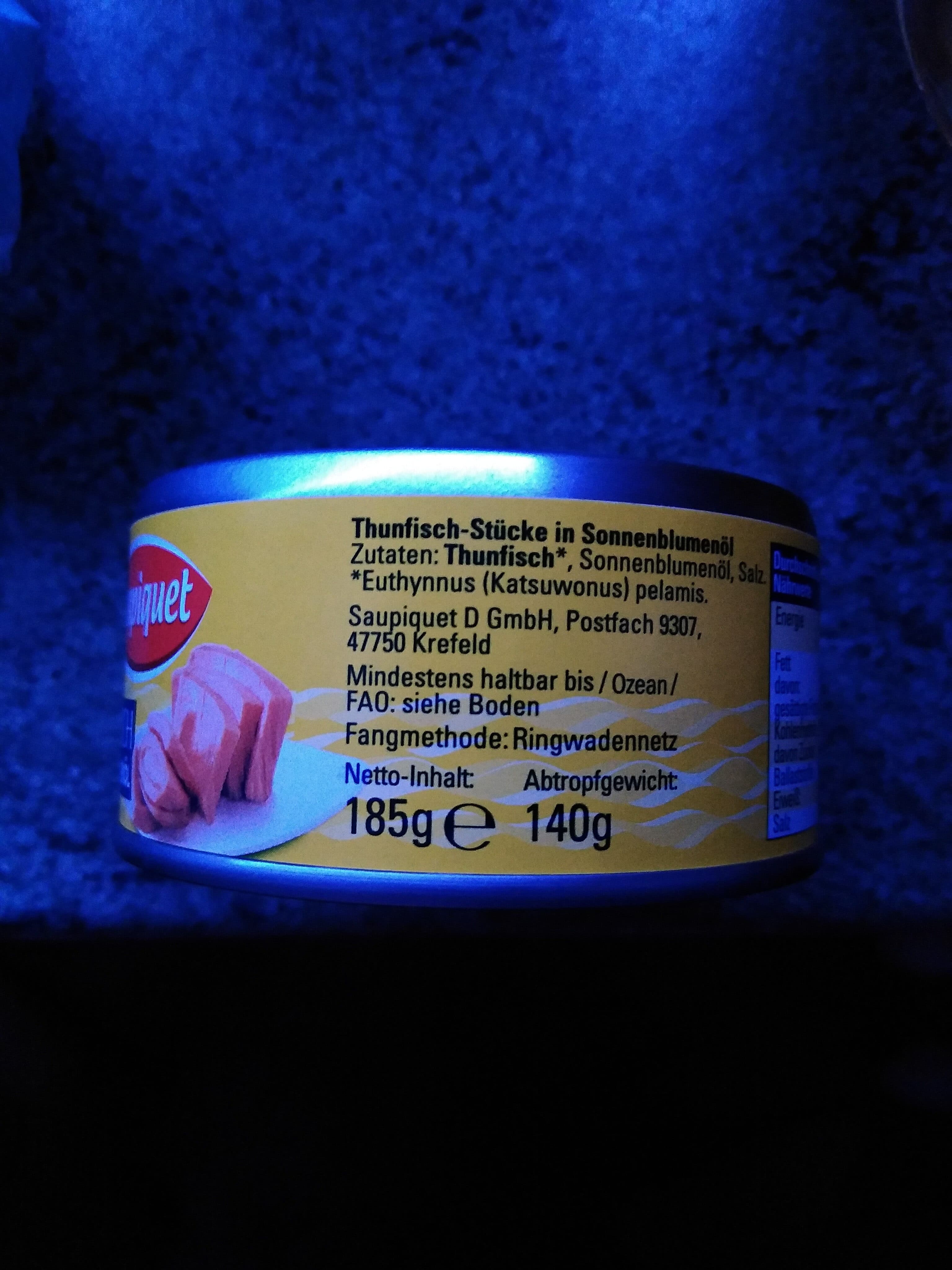 Saupiquet Thunfisch in Sonnenblumenöl packshot