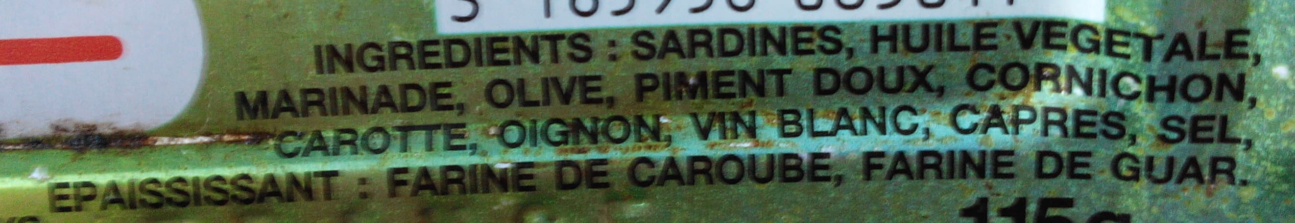 Saupiquet Sardines aux condiments packshot